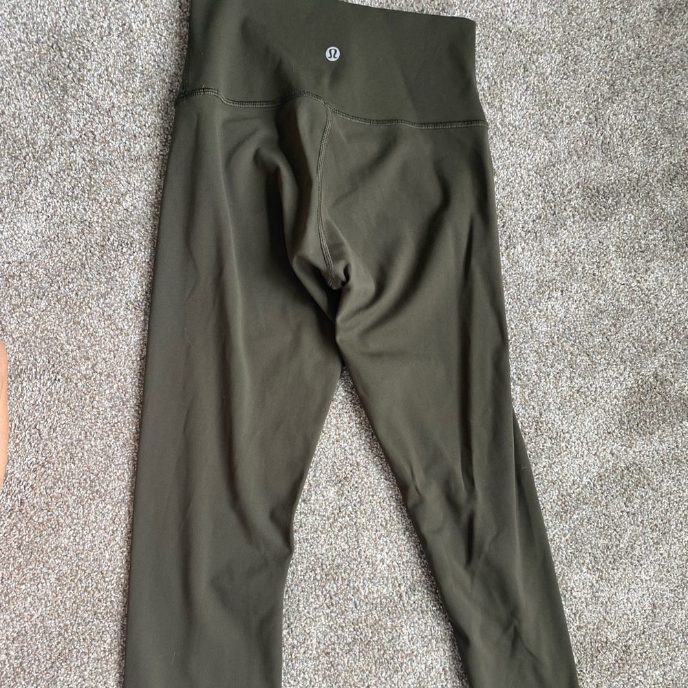 SOLD Olive green 21” length Wonder Under Leggings